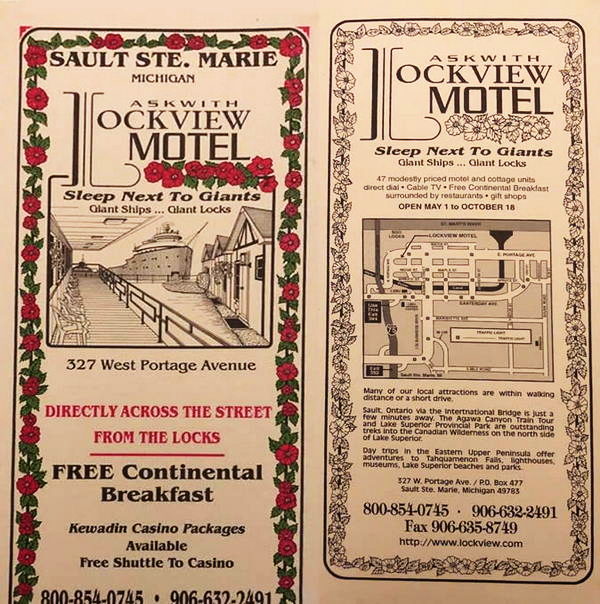 Lockview Motel & Cottages - Matchbook (newer photo)